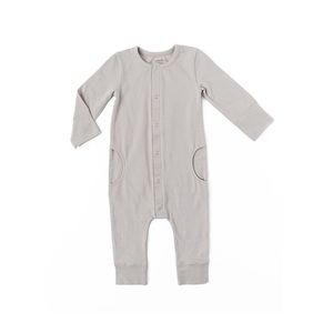 Pehr Essentials Romper in Dove Grey - 6-12M